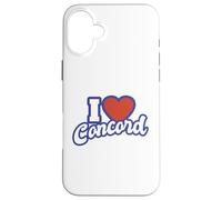 I Love Concord New Hampshire Carcasa para iPhone 16 Plus