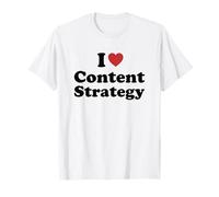 I Love Content Strategy Funny Humor Retro Camiseta