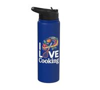 I Love Cooking - Batidor de arte culinario Stainless Steel Insulated Water Bottle