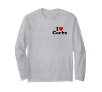 I Love CORAZÓN CARBOHIDRATOS Anti Keto Manga Larga