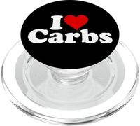 I Love CORAZÓN CARBOHIDRATOS Anti Keto PopSockets PopGrip para MagSafe