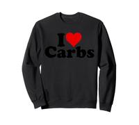 I Love CORAZÓN CARBOHIDRATOS Anti Keto Sudadera