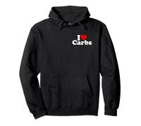 I Love CORAZÓN CARBOHIDRATOS Anti Keto Sudadera con Capucha