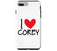 I Love Corey Nombre Personalizado Hombres Guy BFF Amigo Corazón Niños Carcasa para iPhone 7 Plus/8 Plus