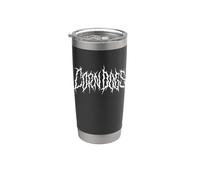 I Love Corndogs Divertido Perro Favorito Come Comida En Mí Meme Broma Vaso térmico de acero inoxidable de doble pared