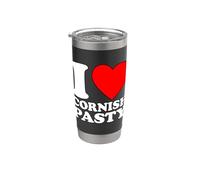 I Love Cornish Pasty Vaso térmico de acero inoxidable de doble pared