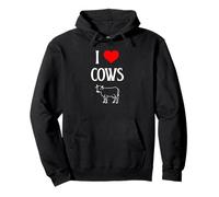 I Love Cows I Heart Cows Granja Animal Carne de vaca Ganado Amante de las vacas Sudadera con Capucha
