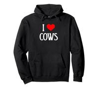 I Love Cows I Heart Cows Granja Animal Carne de vaca Ganado Amante de las vacas Sudadera con Capucha