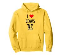I Love Cows I Heart Cows Granja Animal Carne de vaca Ganado Amante de las vacas Sudadera con Capucha