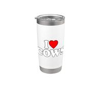 I Love Cows Vaso térmico de acero inoxidable de doble pared