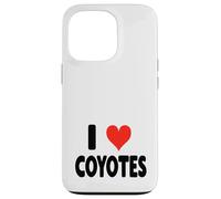 I Love Coyotes - Lindo y Divertido Zoo Animal Zookeeper Desierto Carcasa para iPhone 13 Pro