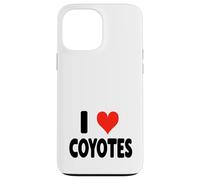 I Love Coyotes - Lindo y Divertido Zoo Animal Zookeeper Desierto Carcasa para iPhone 13 Pro MAX