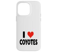 I Love Coyotes - Lindo y Divertido Zoo Animal Zookeeper Desierto Carcasa para iPhone 14 Pro MAX