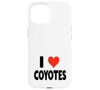 I Love Coyotes - Lindo y Divertido Zoo Animal Zookeeper Desierto Carcasa para iPhone 15