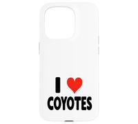 I Love Coyotes - Lindo y Divertido Zoo Animal Zookeeper Desierto Carcasa para iPhone 15 Pro