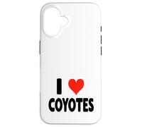 I Love Coyotes - Lindo y Divertido Zoo Animal Zookeeper Desierto Carcasa para iPhone 16