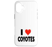 I Love Coyotes - Lindo y Divertido Zoo Animal Zookeeper Desierto Carcasa para iPhone 16 Plus
