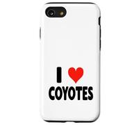 I Love Coyotes - Lindo y Divertido Zoo Animal Zookeeper Desierto Carcasa para iPhone SE (2020) / 7/8