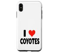 I Love Coyotes - Lindo y Divertido Zoo Animal Zookeeper Desierto Carcasa para iPhone XS MAX