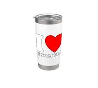 I Love Cream Tea Vaso térmico de acero inoxidable de doble pared