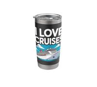 I Love Cruises Aventura Náutica Escape Vaso térmico de acero inoxidable de doble pared