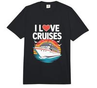 I Love Cruises Aventura Náutica Sueño Comfort Colors Adult Heavyweight T-Shirt