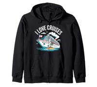I Love Cruises Ocean Adventure Diversión Sudadera con Capucha