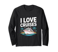 I Love Cruises Ocean Life Relajación Vacaciones Manga Larga