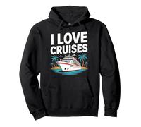 I Love Cruises Ocean Life Relajación Vacaciones Sudadera con Capucha