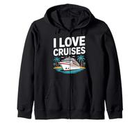 I Love Cruises Ocean Life Relajación Vacaciones Sudadera con Capucha
