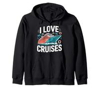 I Love Cruises Ocean Paradise Vacaciones Diversión Sudadera con Capucha