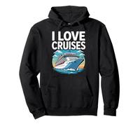 I Love Cruises Ocean Travel Aventura Diversión Sudadera con Capucha