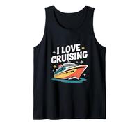 I Love Cruising Ocean Voyage Viaje Diversión Camiseta sin Mangas