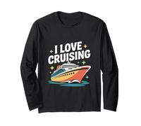 I Love Cruising Ocean Voyage Viaje Diversión Manga Larga
