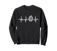 I Love Cupcakes Aficionado a la repostería Cardiograma Sudadera