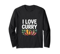 I Love Curry Especias Vegetales Arte Culinario Manga Larga