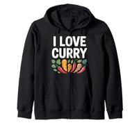 I Love Curry Especias Vegetales Arte Culinario Sudadera con Capucha