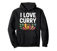 I Love Curry Especias Vegetales Arte Culinario Sudadera con Capucha