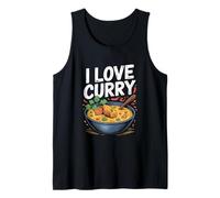 I Love Curry Picante Comida Amantes Delicia Camiseta sin Mangas