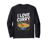 I Love Curry Picante Comida Amantes Delicia Manga Larga