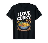 I Love Curry Plato Sabroso Picante Pasión Camiseta gráfica económica