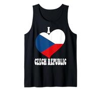 I Love Czechia I Love Prague Orgullo Checo Orgullo Corazón Camiseta sin Mangas