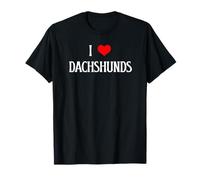 I Love Dachshunds I Heart Dachshunds, amante de los perros, cachorro Camiseta