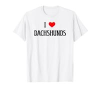 I Love Dachshunds I Heart Dachshunds, amante de los perros, cachorro Camiseta