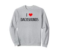I Love Dachshunds I Heart Dachshunds, amante de los perros, cachorro Sudadera
