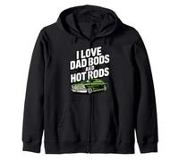 I Love Dad Bods and Hot Rods | Hot Rod Car Lover Muscle Car Sudadera con Capucha