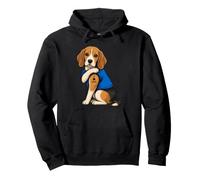 I Love Dad Tattoed Dog Daddy Beagle Dueño Amante de los Perros Sudadera con Capucha