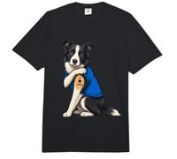 I Love Dad Tattoed Dog Daddy Border Collie Dueño Amante de los Perros Comfort Colors Adult Heavyweight T-Shirt