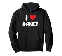 I Love Dance - Corazón - Bailarina Bailando Coreógrafo Estudio Sudadera con Capucha
