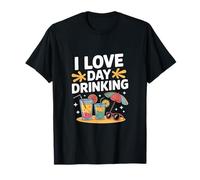 I Love Day Beber Beach Sun Cocktails Camiseta